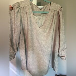 White polka dot blouse